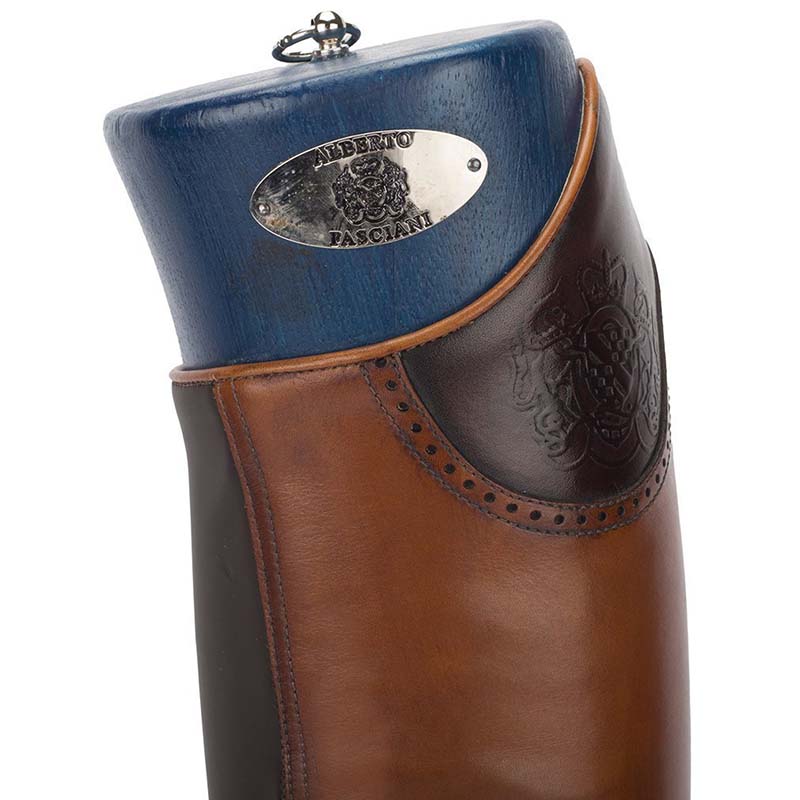 Riding tall boots alberto fasciani model 33604 brown with laces - 3690