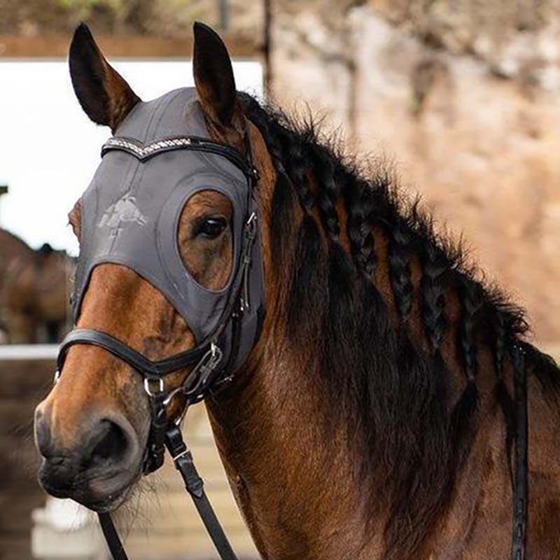 Earless therapeutic mask for horses fenwick liquid titanium mask - 0623