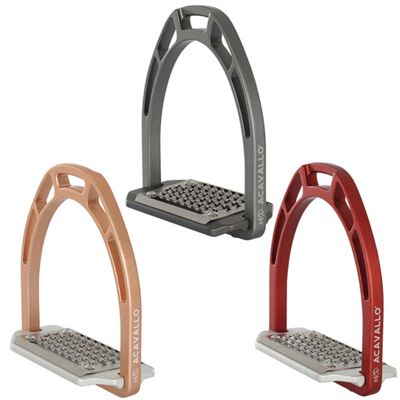 Acavallo aluminium riding stirrups mod. arco evolution alupro - 3165