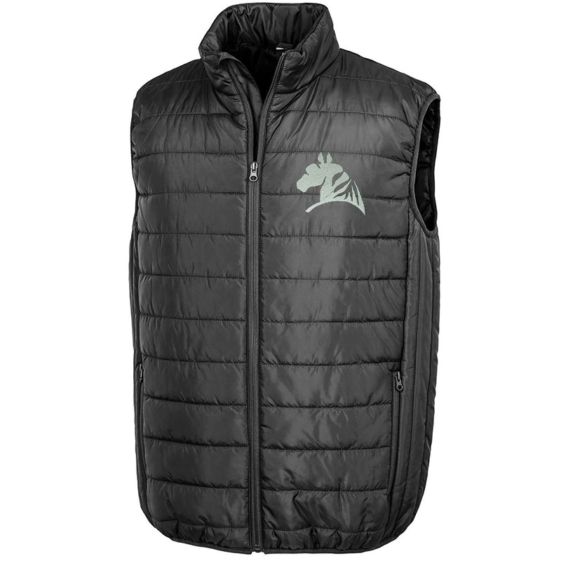 Unisex padded vest with my selleria embroidery lifestyle line - 0027