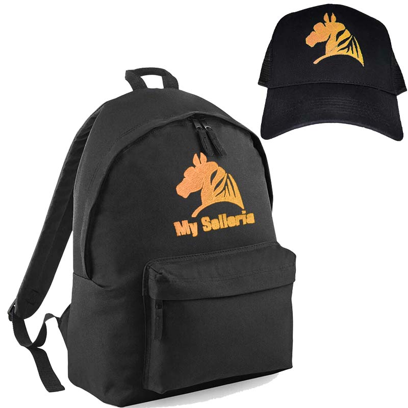 Set classic backpack and lifestyle cap with my selleria embroidery - 8334