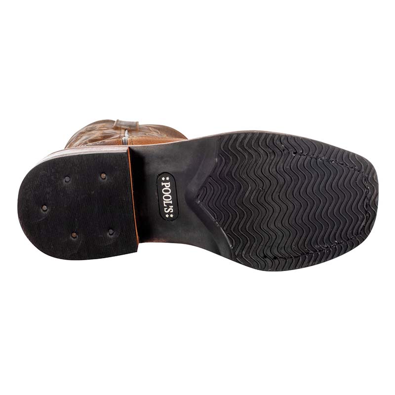 Western boots pool’s unisex worn leather - 4275