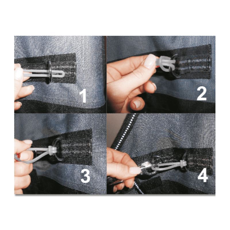 Safety closures for blankets mixed safe-gum set of 6 - 0456