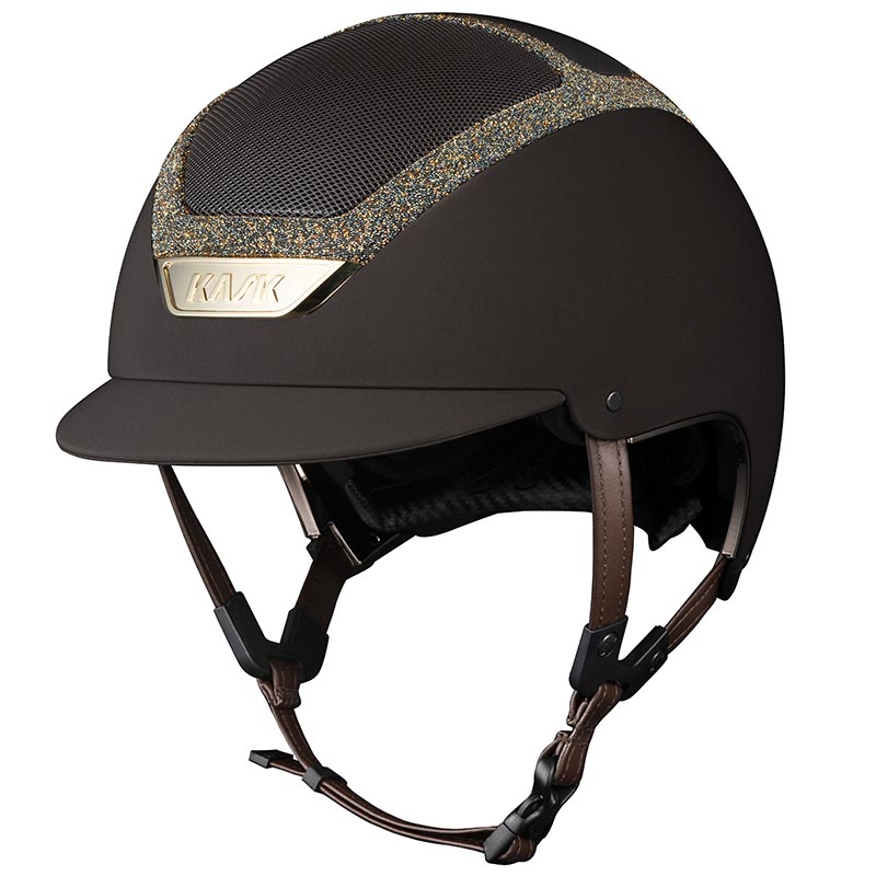 Riding helmet kask swarovski frame on dogma chrome - 3363