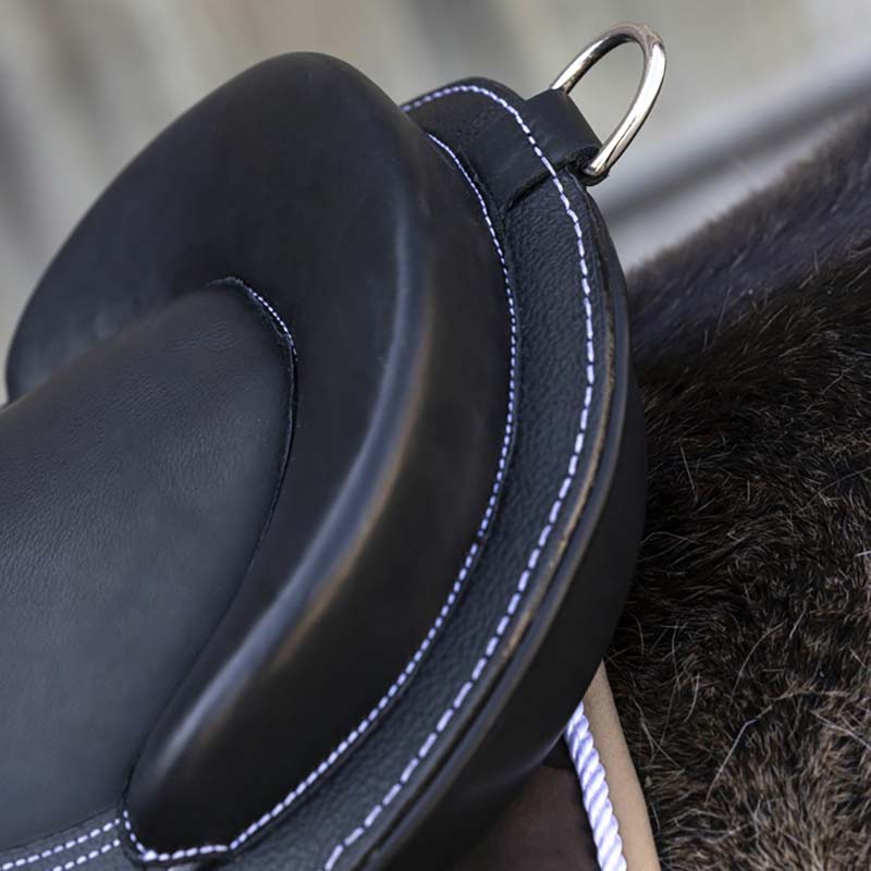Children’s saddle pony pad evolution jumping in real full grain leather - 2710