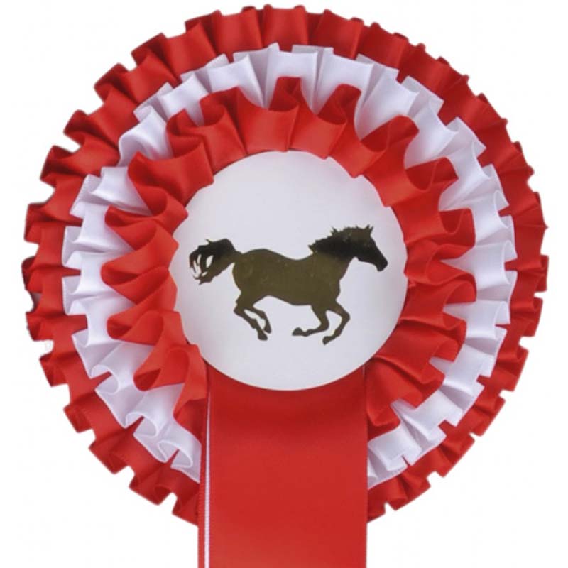 Awarding rosette 13 cm set 5 pieces  - 6394