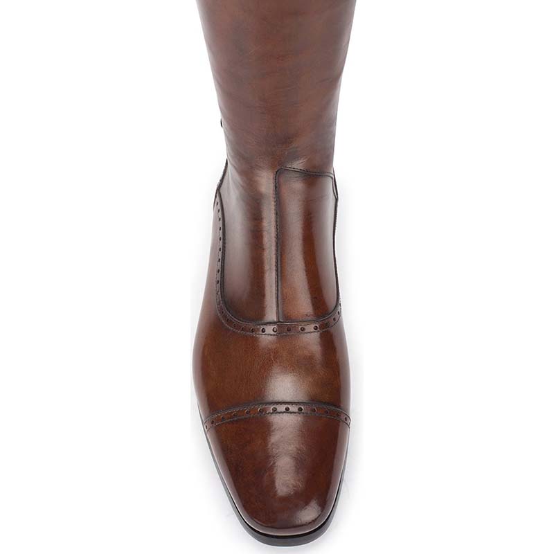 Riding tall boots alberto fasciani model 33202 smooth brown - 3692
