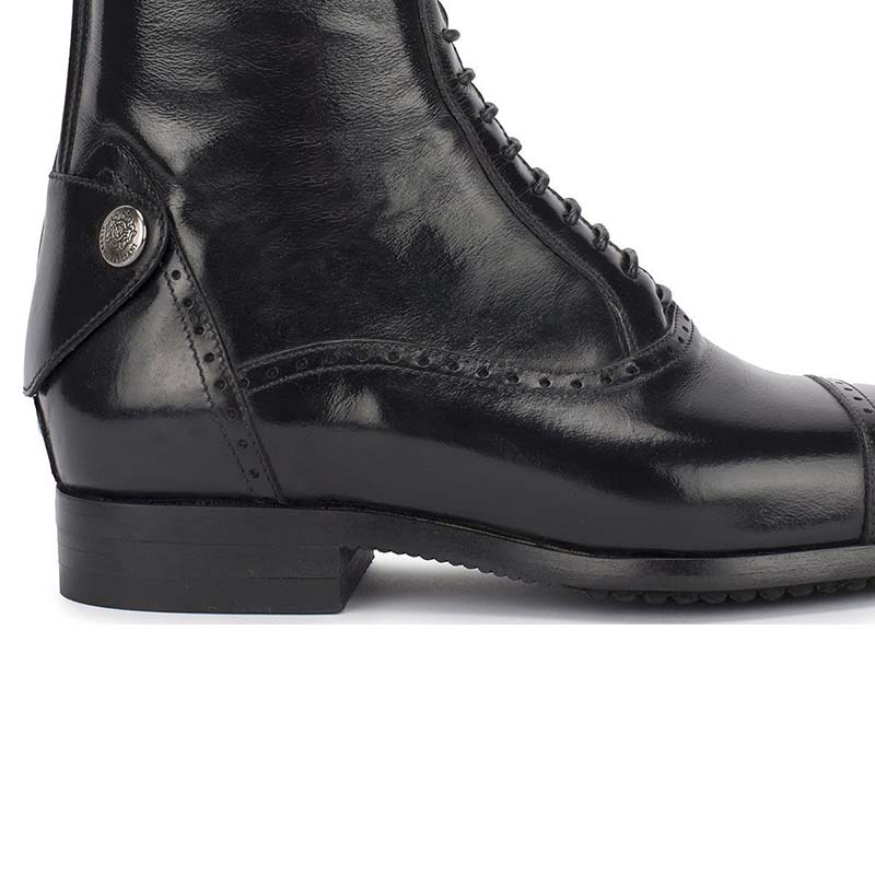 Riding tall boots alberto fasciani model 33604 black with laces - 3691