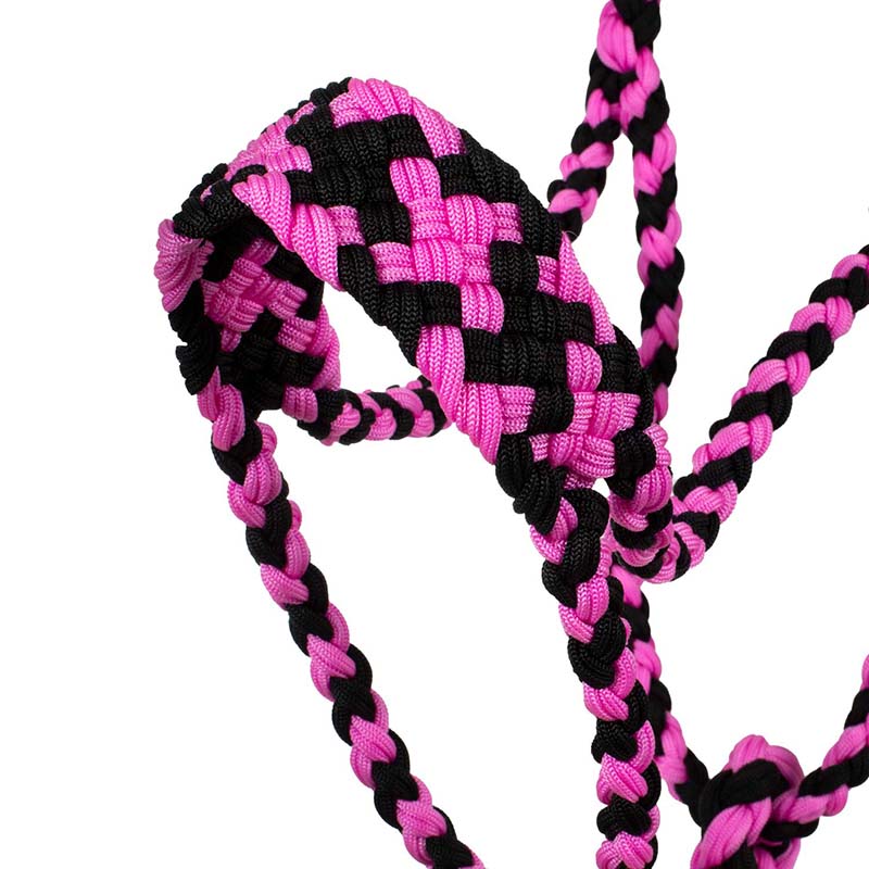 Nylon halter with braiding - 0345