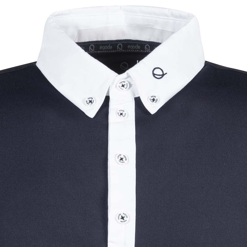 Men’s short-sleeved horse riding competition polo shirt eqode by equiline model dolph - 3498