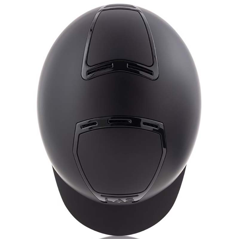 Las riding helmet model opera double with visor and glossy frames - 3311