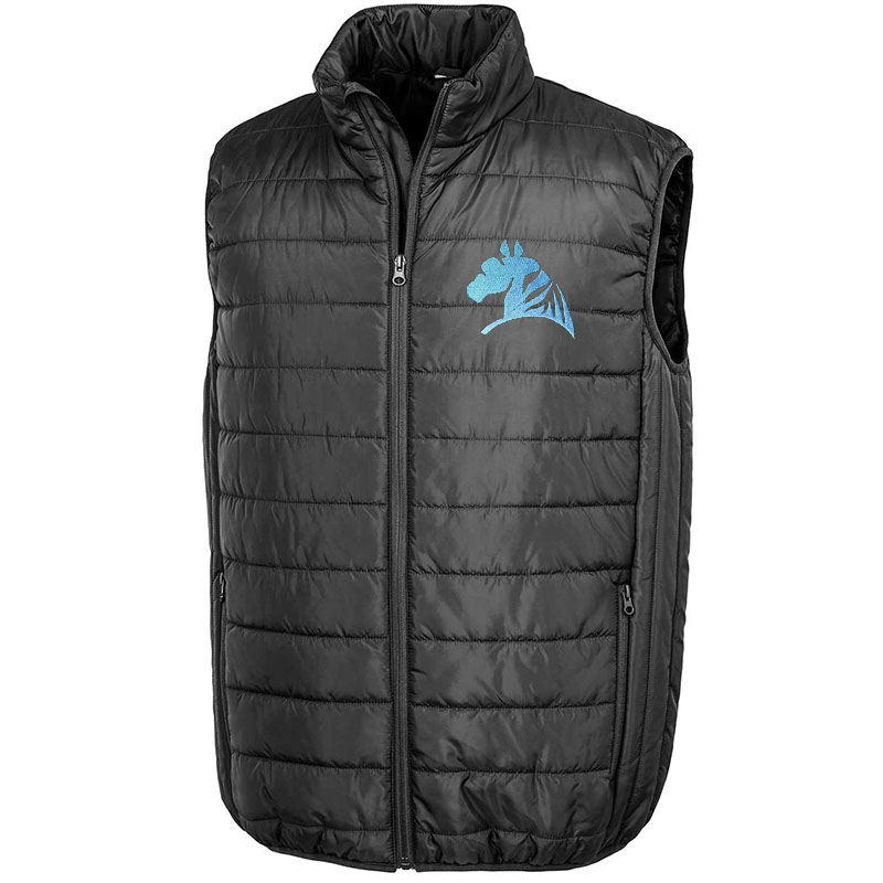 Unisex padded vest with my selleria embroidery lifestyle line - 0027