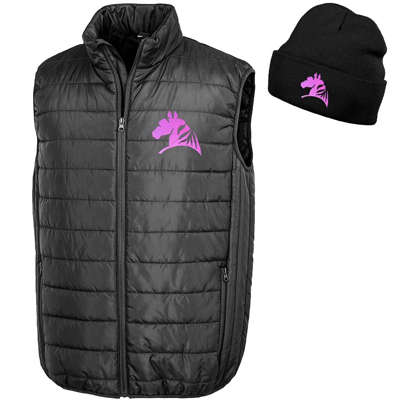 Set unisex vest and winter cap with my selleria embroidery lifestyle line - 8331