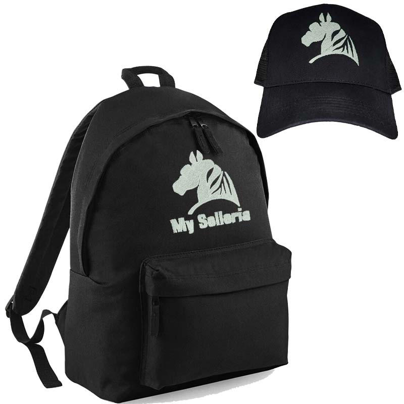 Set classic backpack and lifestyle cap with my selleria embroidery - 8334
