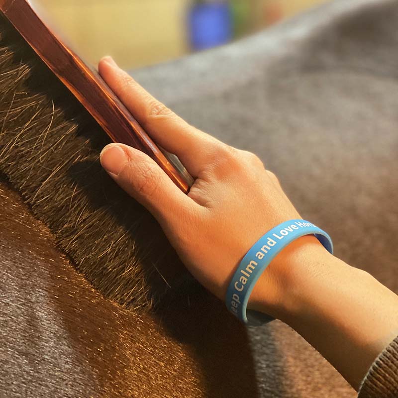 Colorful bracelet with emotional equestrian phrase  - 0038