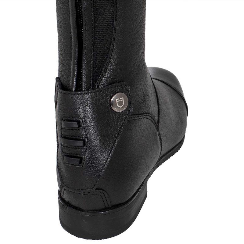 Equestro jupiter riding boots in leather with back zip - 3594