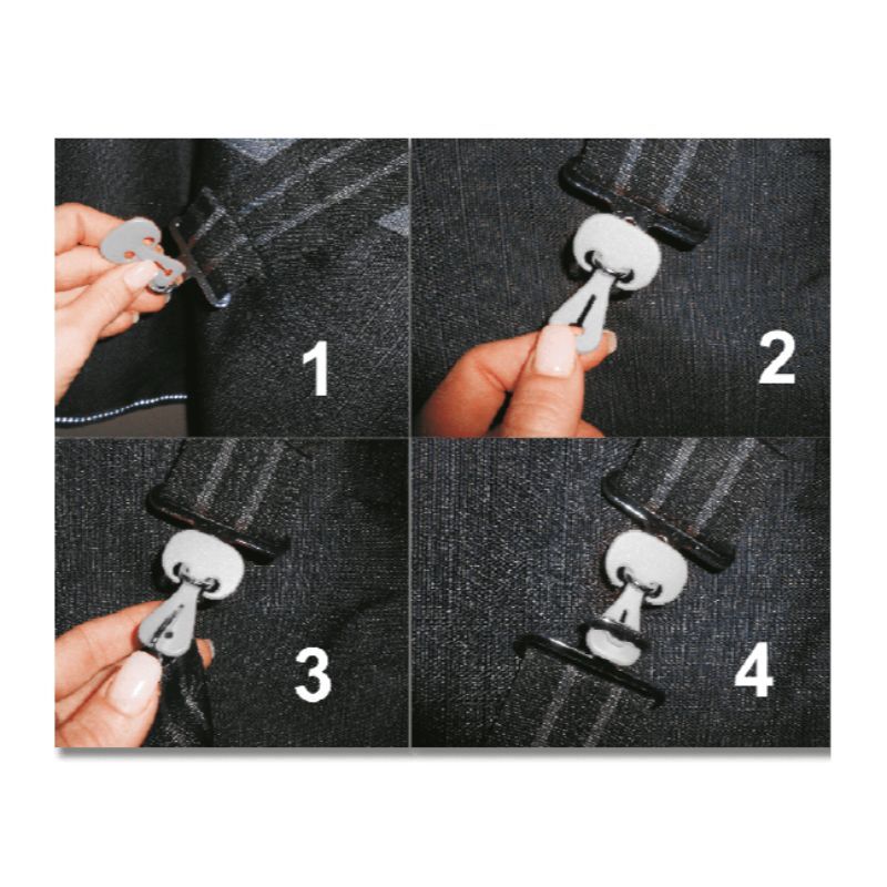 Safety closures for blankets mixed safe-gum set of 6 - 0456