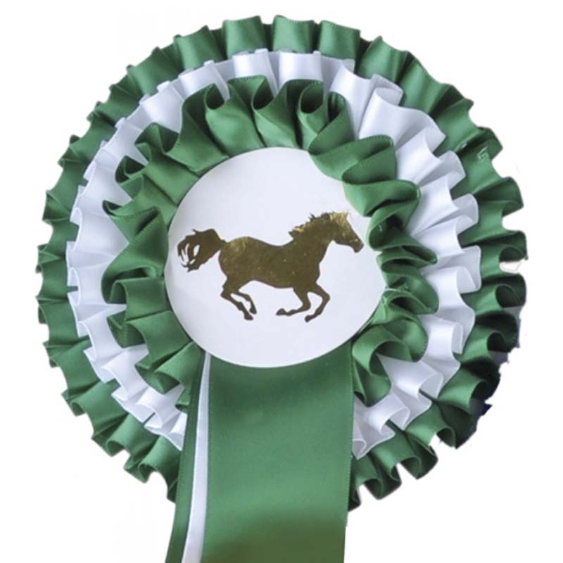 Awarding rosette 13 cm set 5 pieces  - 6394
