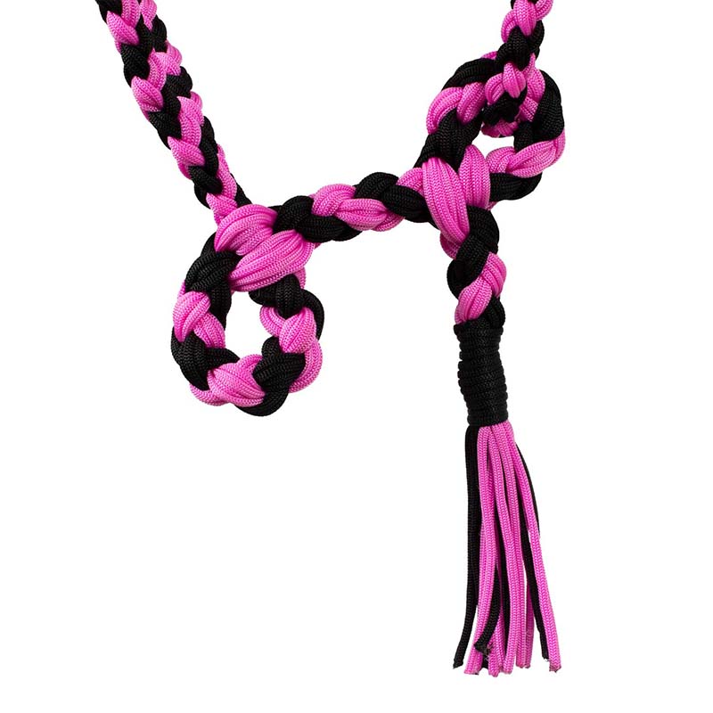 Nylon halter with braiding - 0345