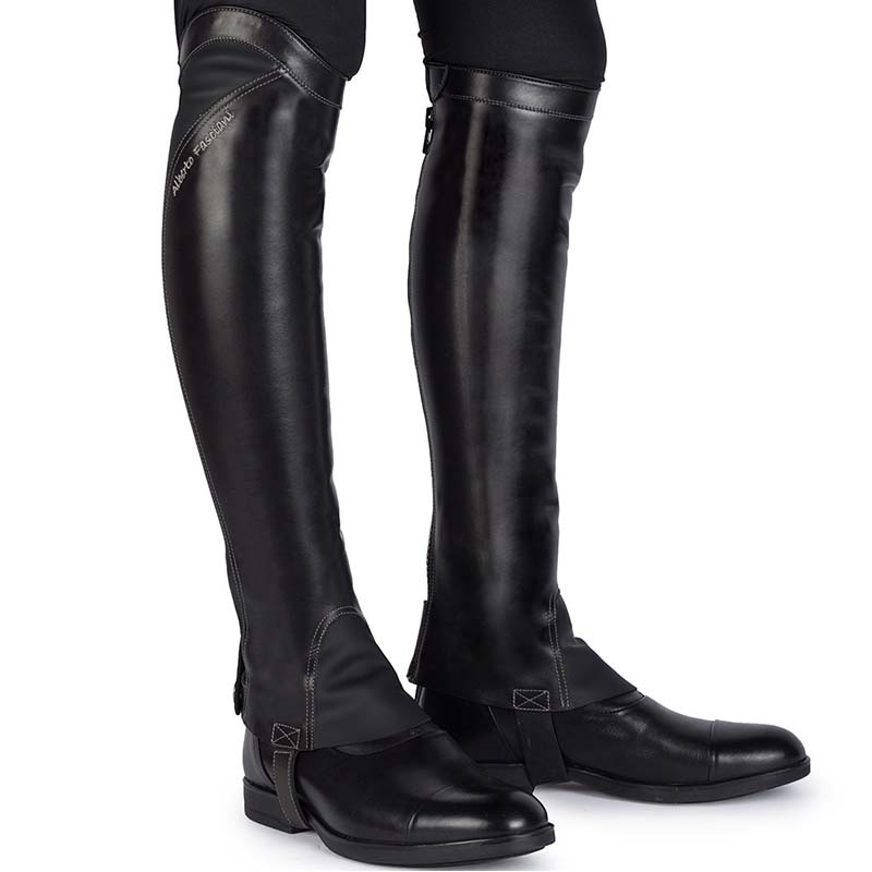 Riding leather chaps alberto fasciani super nature model - 3567
