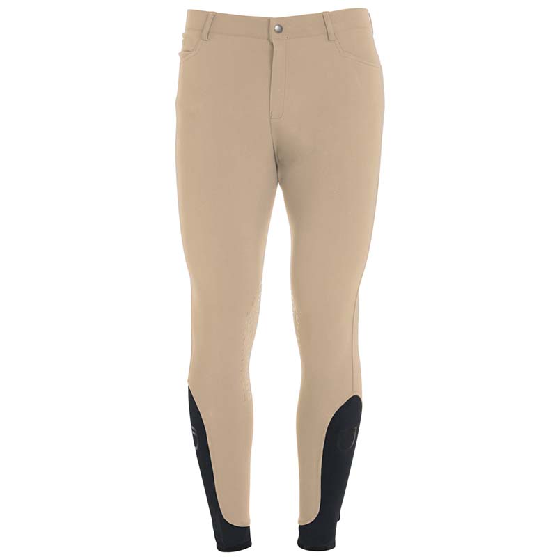 Equestro men riding breeches mod. caspar knee grip - 9863