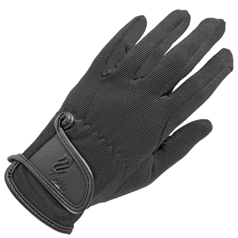 Cotton and leather gloves