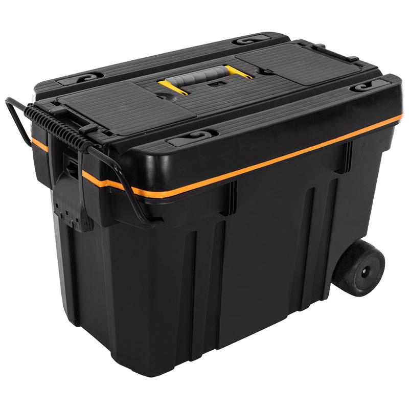 Traveling trunk with wheels trolley medium 68x38x42 cm