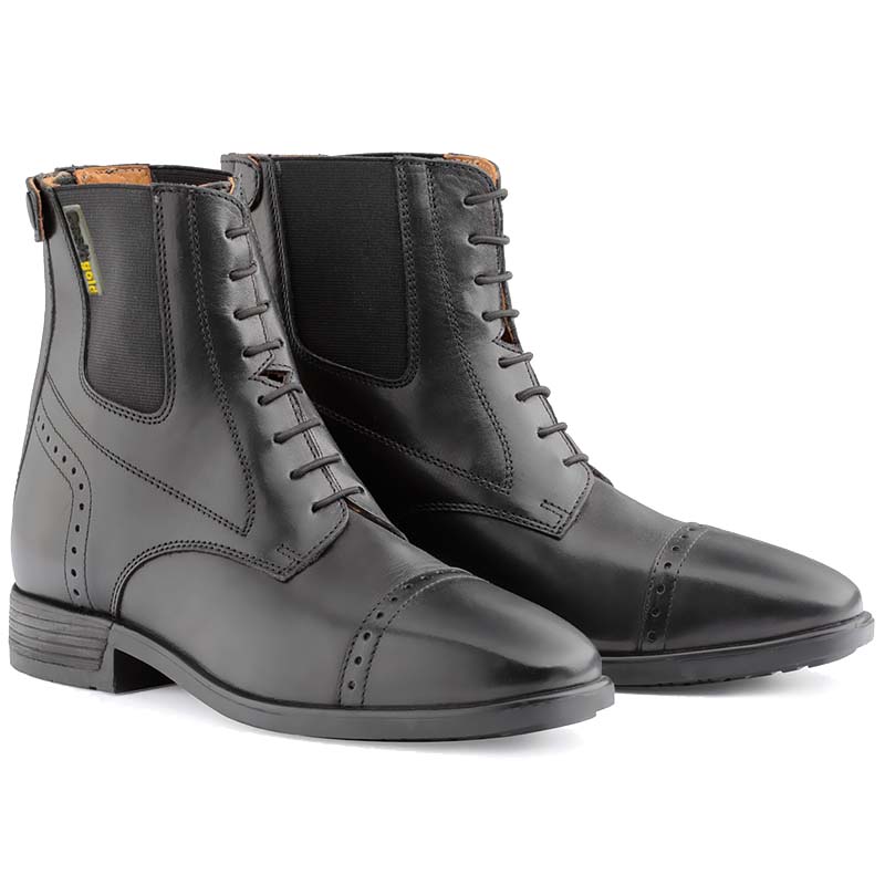 Daslo gold riding ankle boots in real leather