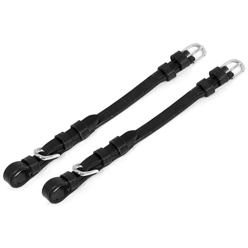 Leather cheek straps for english bridle