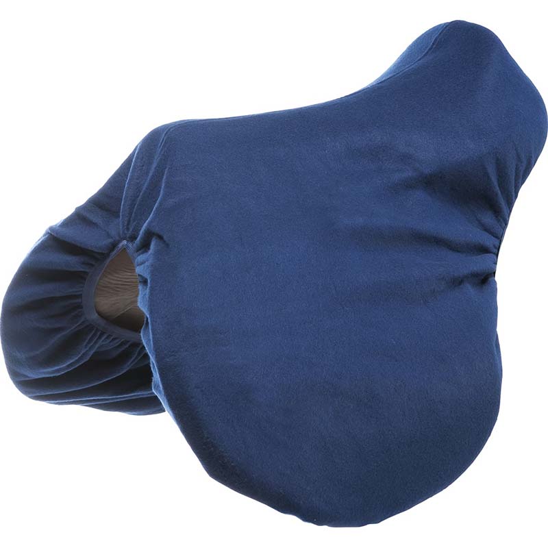 Coloured stretch equi-theme seat cover for english saddle