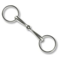 SNAFFLE JOINTED BIT STAINLESS STEEL FULL CURVED MOUTH