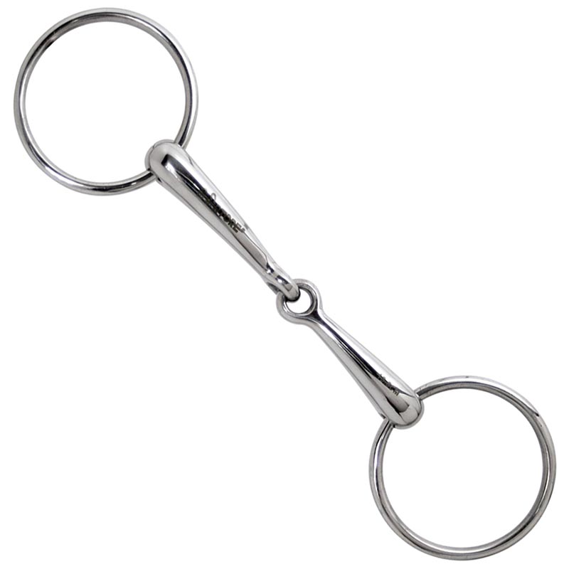 Stainless steel solid ring snaffle