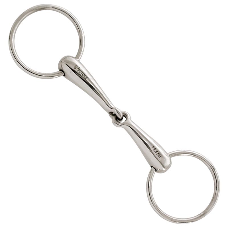 Stainless steel hollow ring snaffle