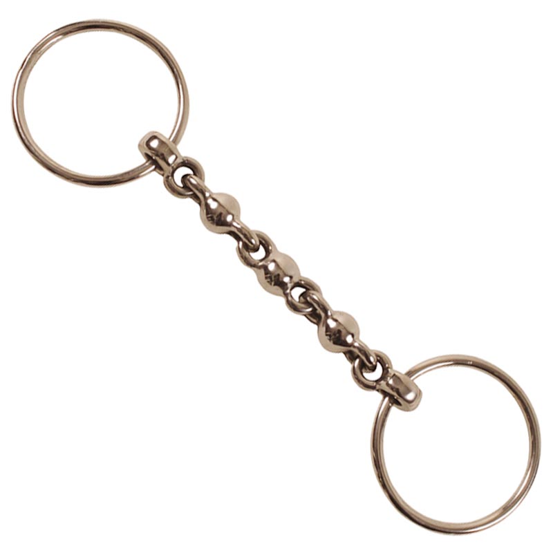 Ring snaffle with bowls mouthpiece