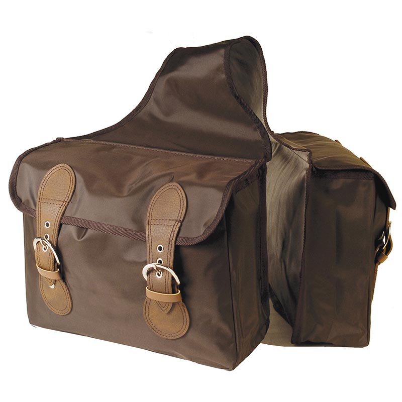 Back double pockets nylon saddlebag