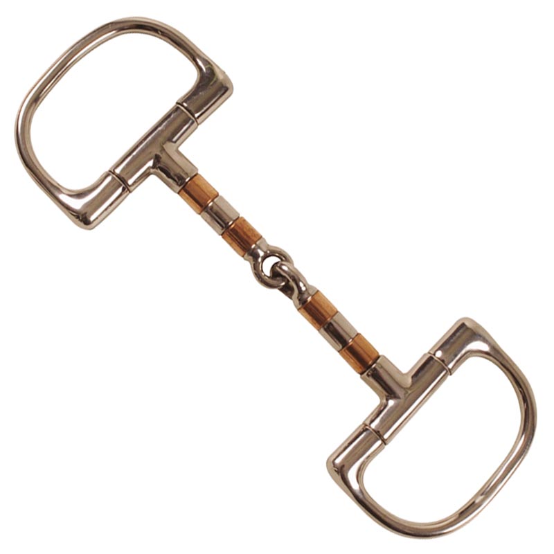 Stainless steel d bit with steel and copper roller mouthpiece