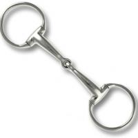 SNAFFLE OLIVE JOINTED BIT STAINLESS STEEL FULL CURVED MOUTH