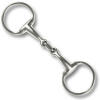 SNAFFLE OLIVE JOINTED BIT STAINLESS STEEL FULL CURVED MOUTH CENTRAL OLIVE