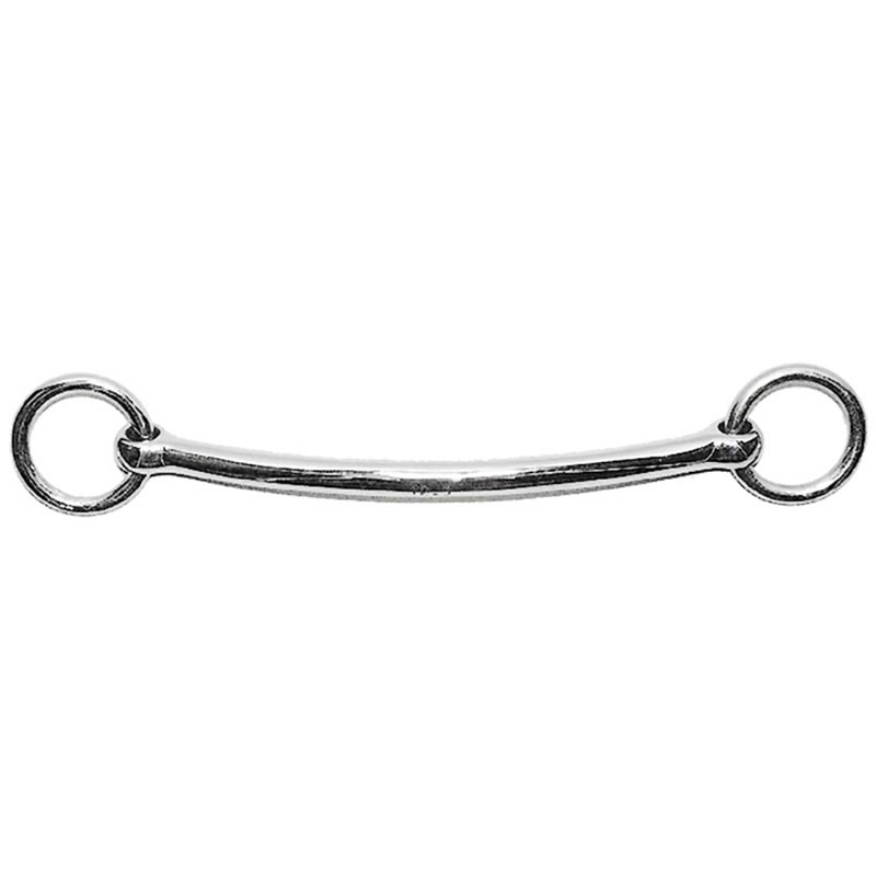 Trot bit solid ring snaffle 125 mm