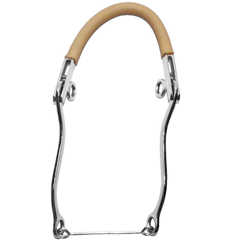 Hackamore bit rubber covered