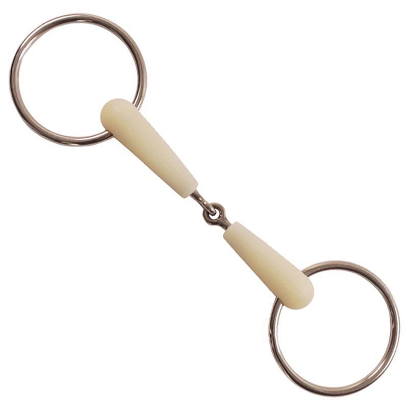 Happy mouth snaffle bit jointed mouthpiece