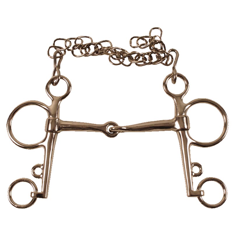 Pelham jointed iron bit