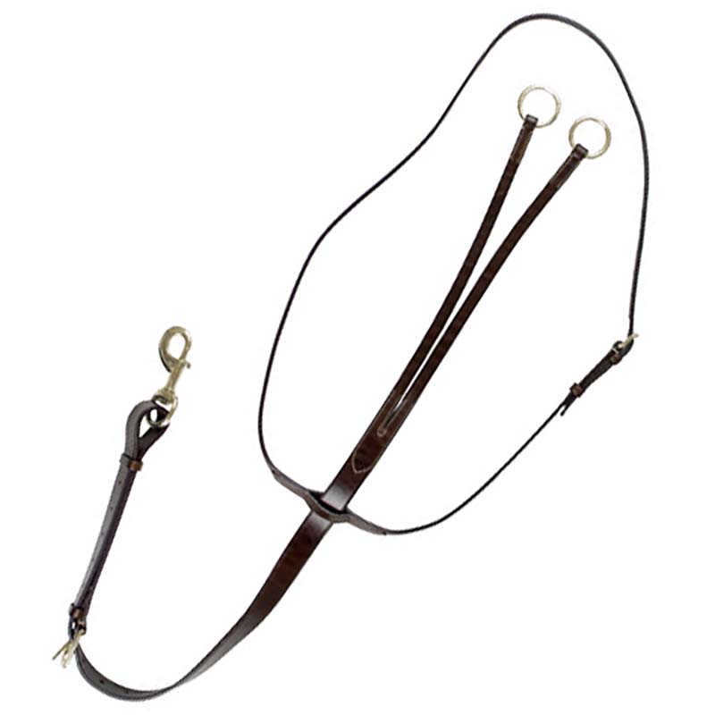 Running martingale pariani leather