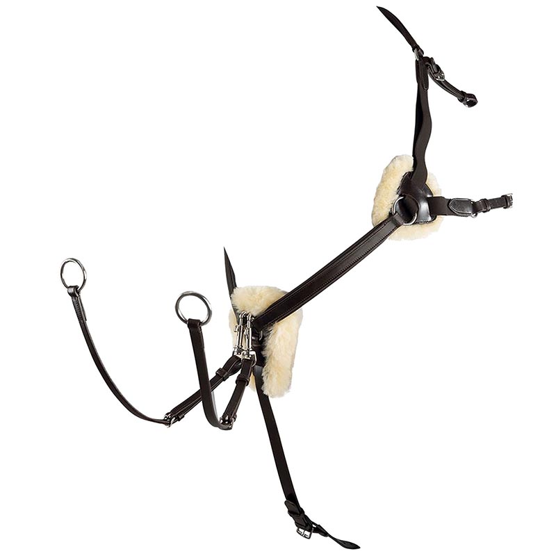 Martingale hunting leather brand equestro