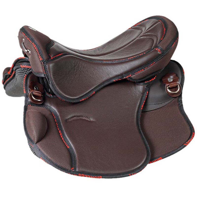 Trekking saddle pioneer neoprene air mesh and leather