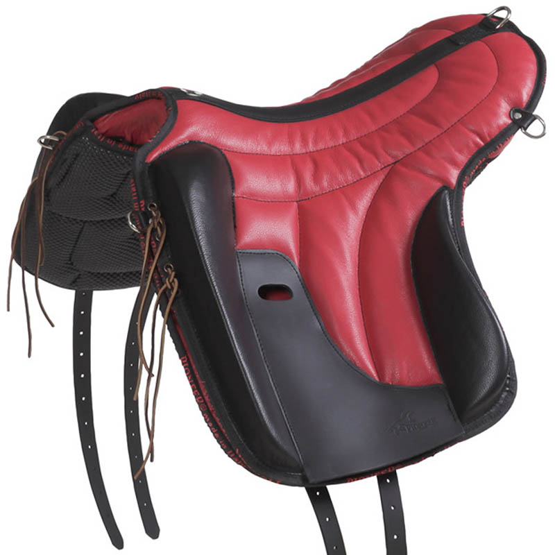Endurance saddle pioneer super lightweight leather and neoprene