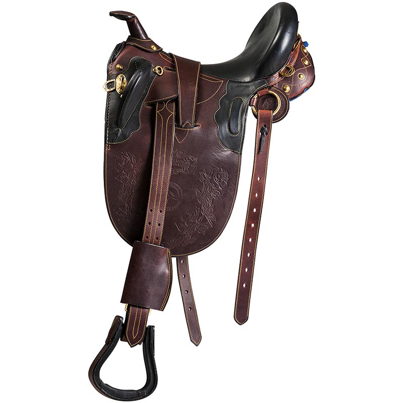 Australian leather saddle mod. excelsior with horn