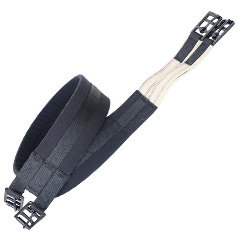 English girth padded with fabric with elastics