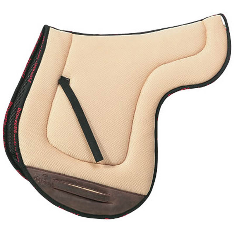 English shaped saddle pad pioneer neoprene and air mesh