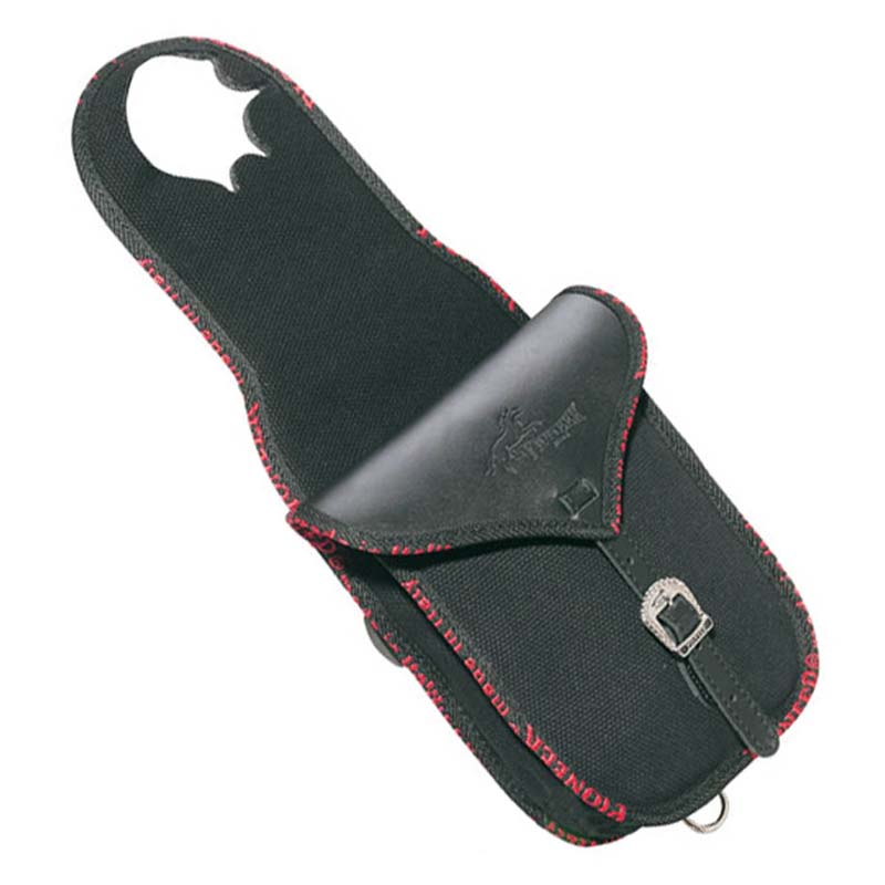 Front single saddle bag pioneer in cotton and leather